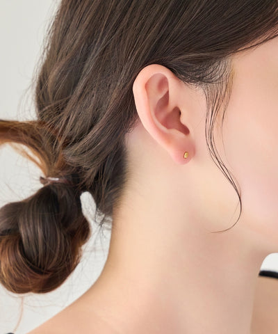 【2025Xmas Set】『金属アレルギー対応』メタルオーバルペアピアス/サージカルステンレス