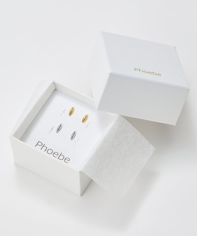 【2025Xmas Set】『金属アレルギー対応』メタルオーバルペアピアス/サージカルステンレス