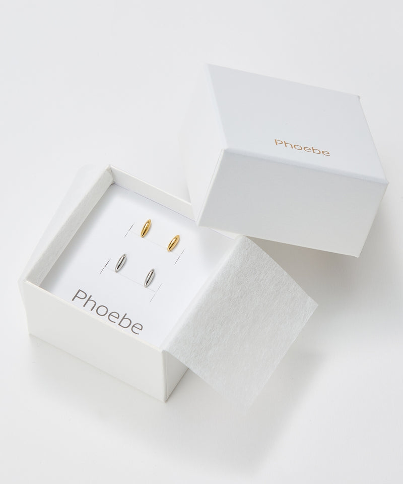 【2025Xmas Set】『金属アレルギー対応』メタルオーバルペアピアス/サージカルステンレス