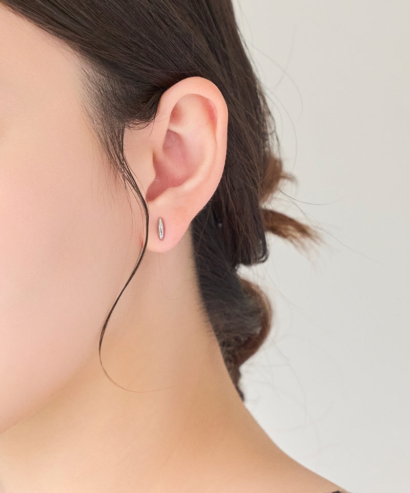 【2025Xmas Set】『金属アレルギー対応』メタルオーバルペアピアス/サージカルステンレス