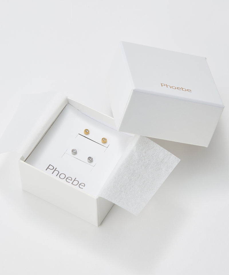 【2025Xmas Set】『金属アレルギー対応』プチシャイニングペアピアス/サージカルステンレス