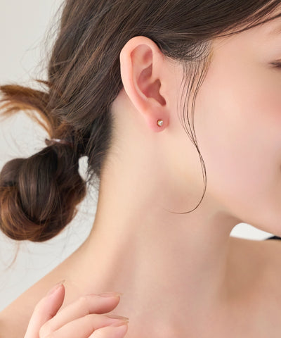 【2025Xmas Set】『金属アレルギー対応』ジュエルハートペアピアス/サージカルステンレス