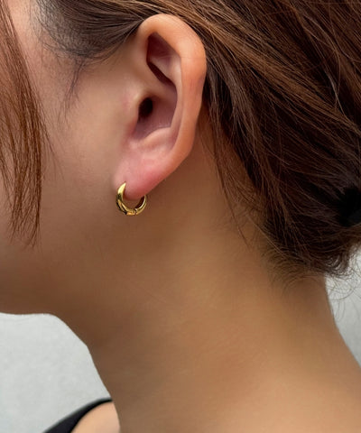 【2025Xmas Set】『金属アレルギー対応』メタルオーラフープペアピアス/ステンレス