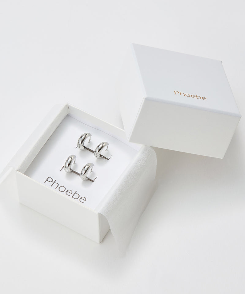 【2025Xmas Set】『金属アレルギー対応』メタルオーラフープペアピアス/ステンレス