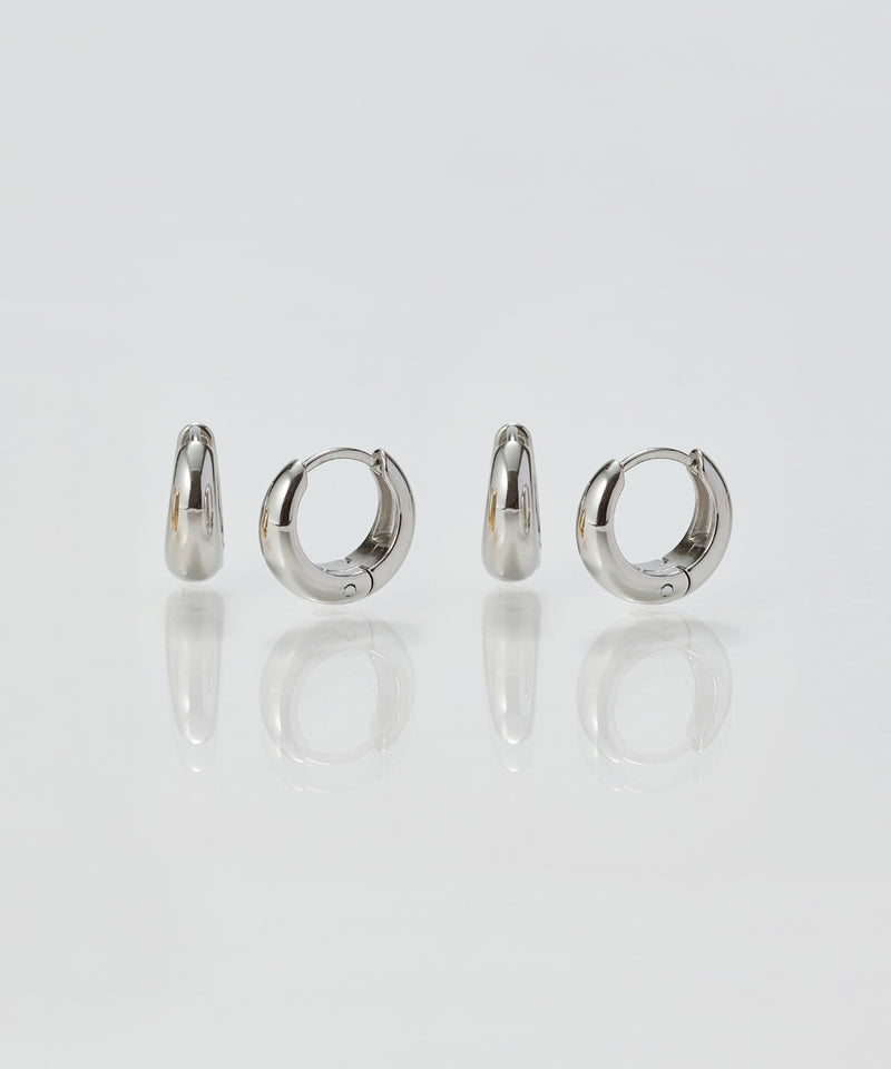 【2025Xmas Set】『金属アレルギー対応』メタルオーラフープペアピアス/ステンレス