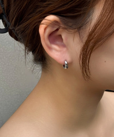 【2025Xmas Set】『金属アレルギー対応』メタルオーラフープペアピアス/ステンレス