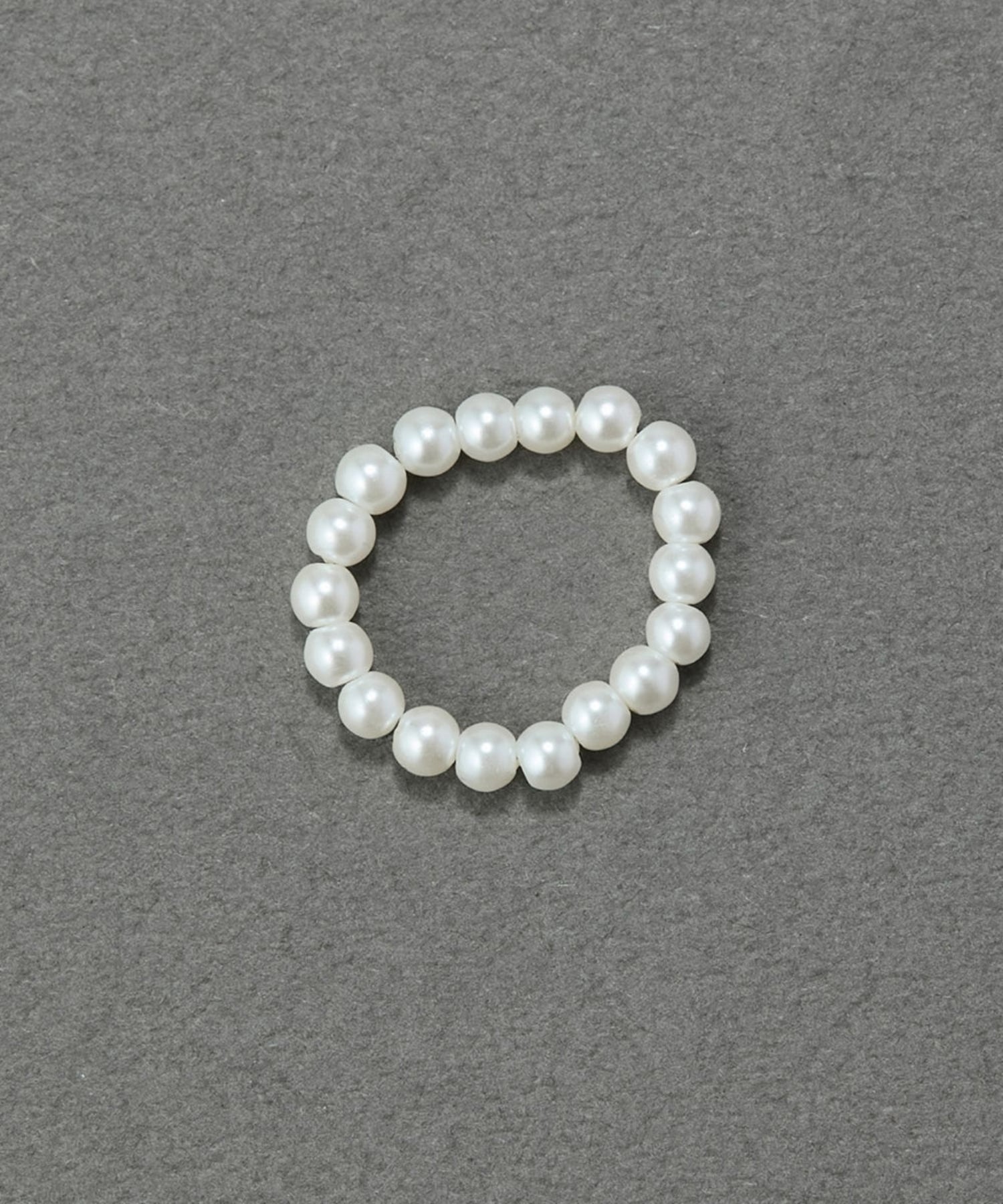 【伸びるリング】バブルフィットリング　パール3mm