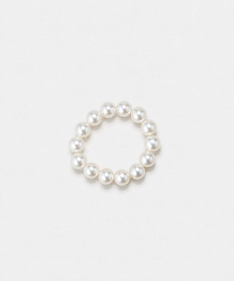 【伸びるリング】バブルフィットリング　パール4mm