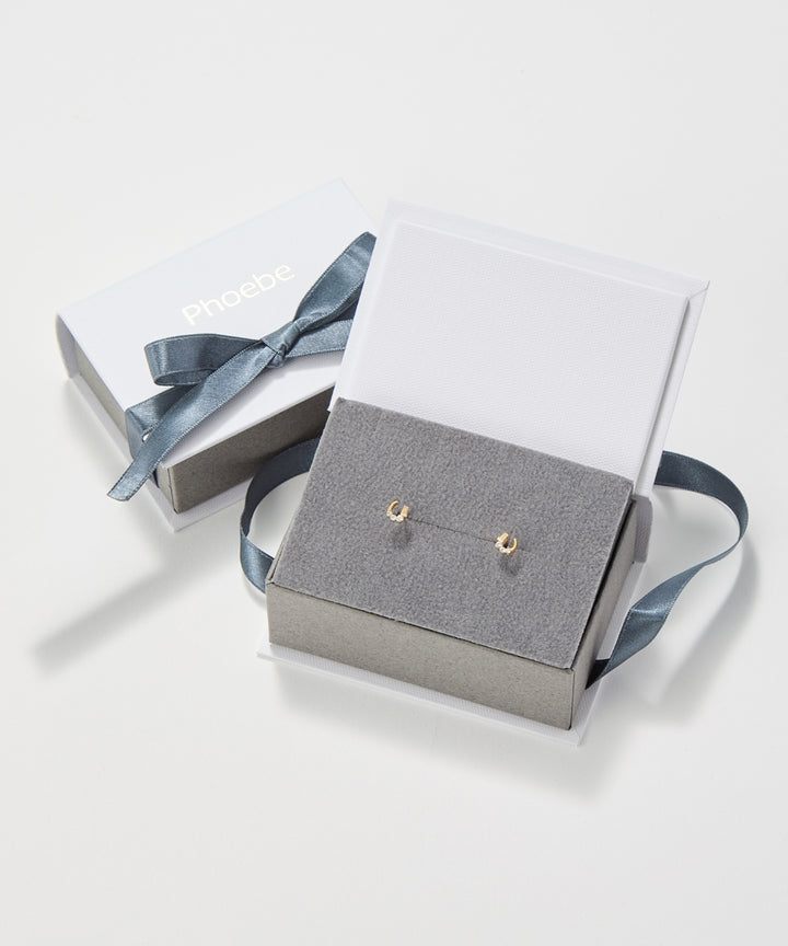 Phoebe/フィービィー】【K10】クロスラインアメリカンピアス – JEWEL