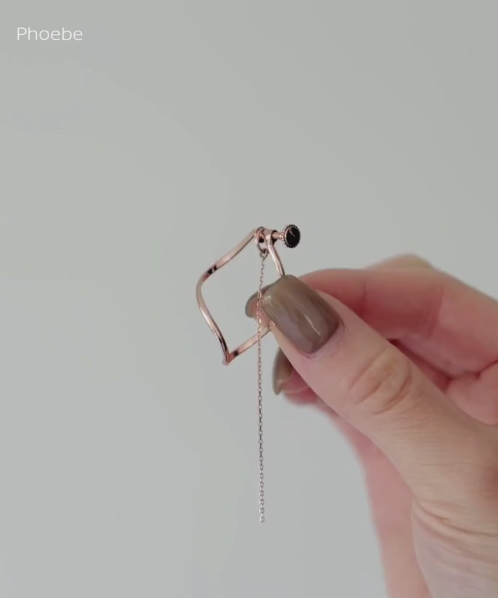 2wayグレースツイストラインイヤリング