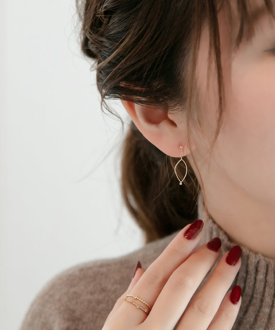 Phoebe/フィービィー】【K10】マーキスダイヤモンドピアス – JEWEL ADDICT