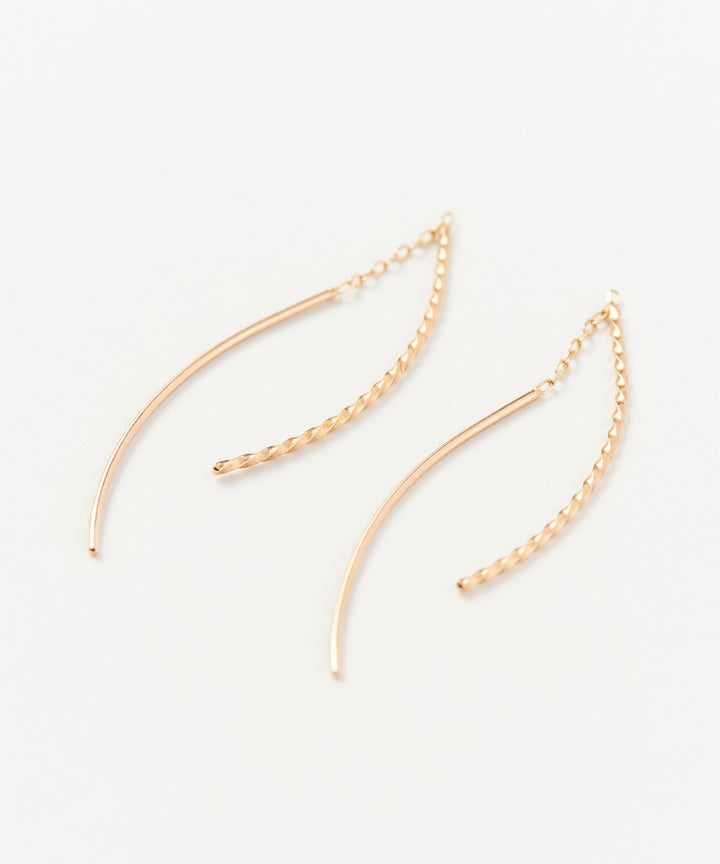 Phoebe/フィービィー】【K10】クロスラインアメリカンピアス