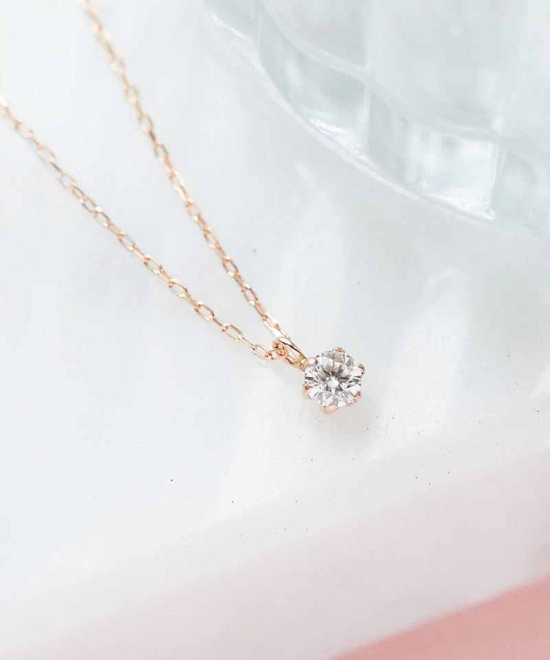 【K10】グラインダイヤモンドネックレス