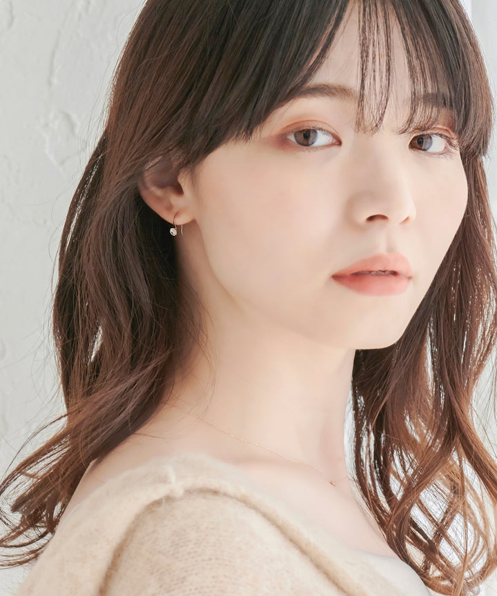 Phoebe/フィービィー】【K10】ブリリアンフックピアス – JEWEL ADDICT