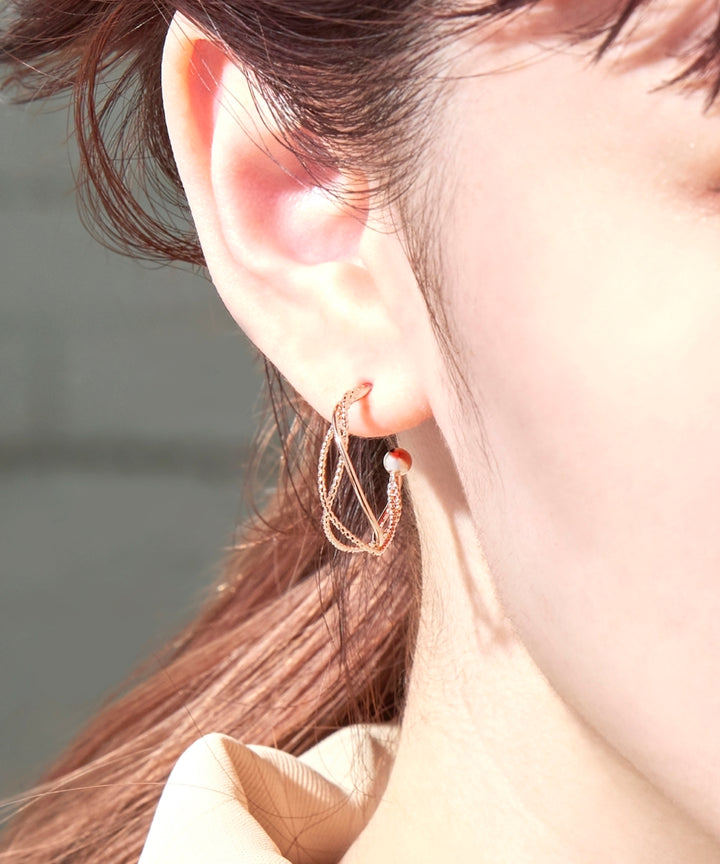 Phoebe/フィービィー】クロッシングトリニティーラインピアス – JEWEL